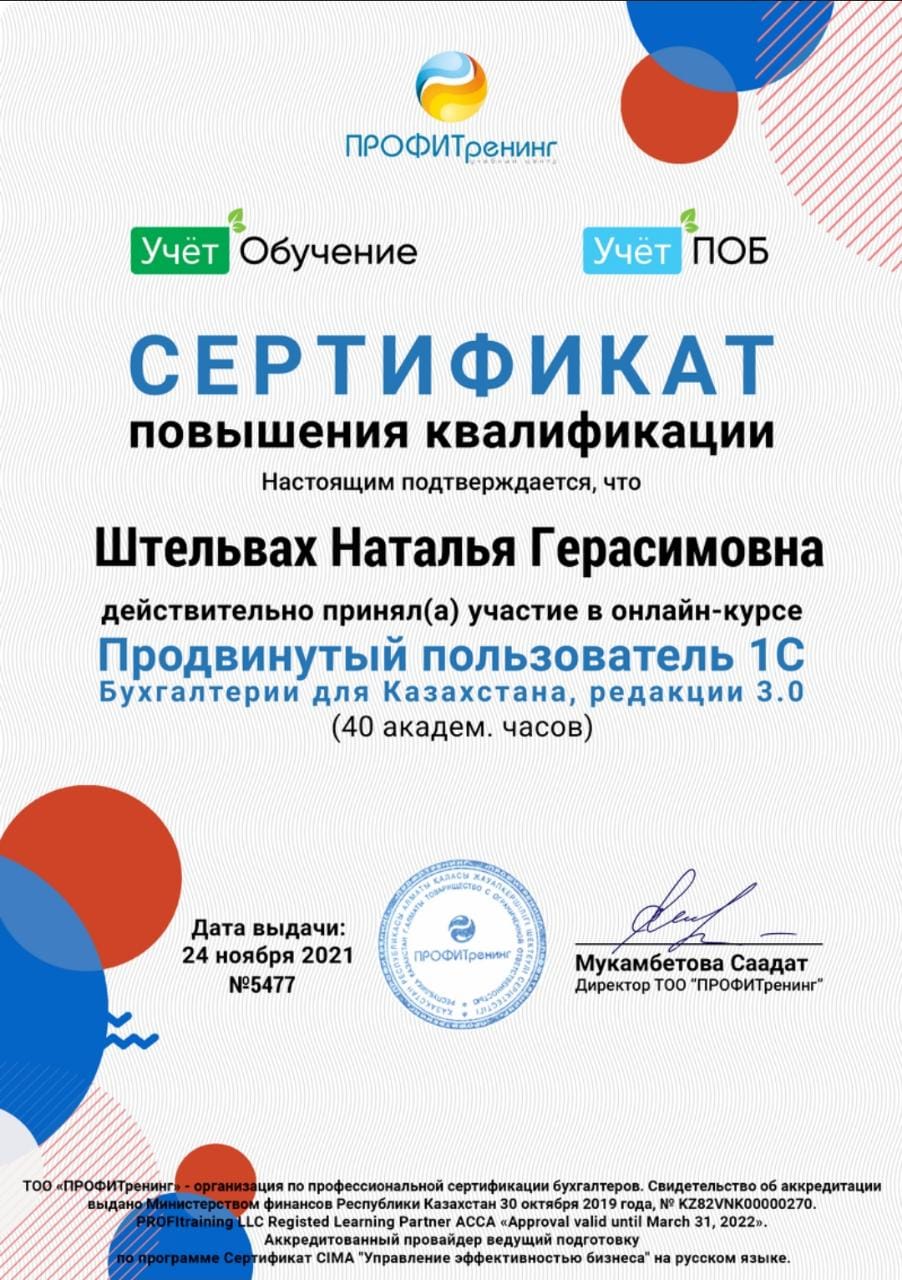 Штельвах Наталья Герасимовна