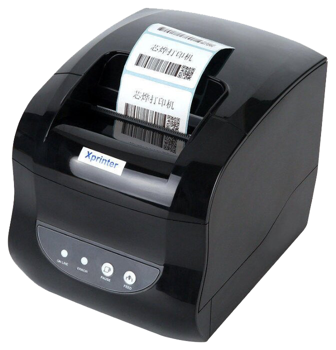 Принтер этикеток и Чеков XPrinter 365B USB+Lan 203dpi/диам. рулона до 100мм /127мм/сек, термо, 2 в 1
