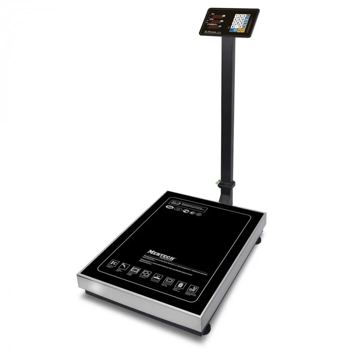Торговые напольные весы MERTECH M-ER 333 ACLP-300.50/100 TRADER расчет стоим.,сенсор.кл.,LED 800x600