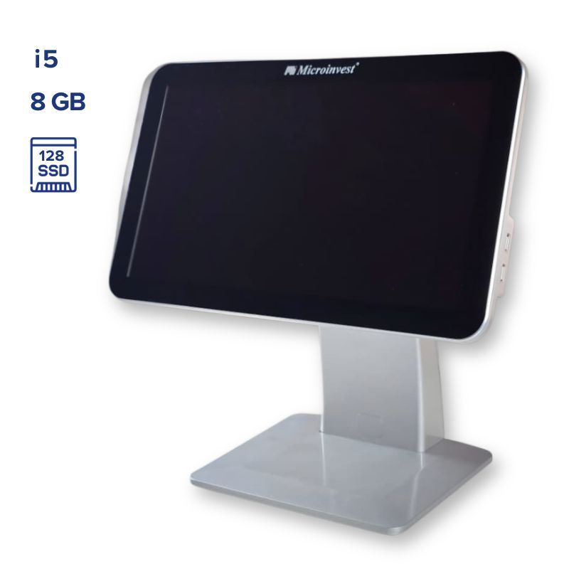 15.6" HP185-E10 (i5/8Gb/128SSD)  i5 /8Gb ОЗУ/128GB SSD/6х USB/1хRS232 Метал. подставка Серебристый
