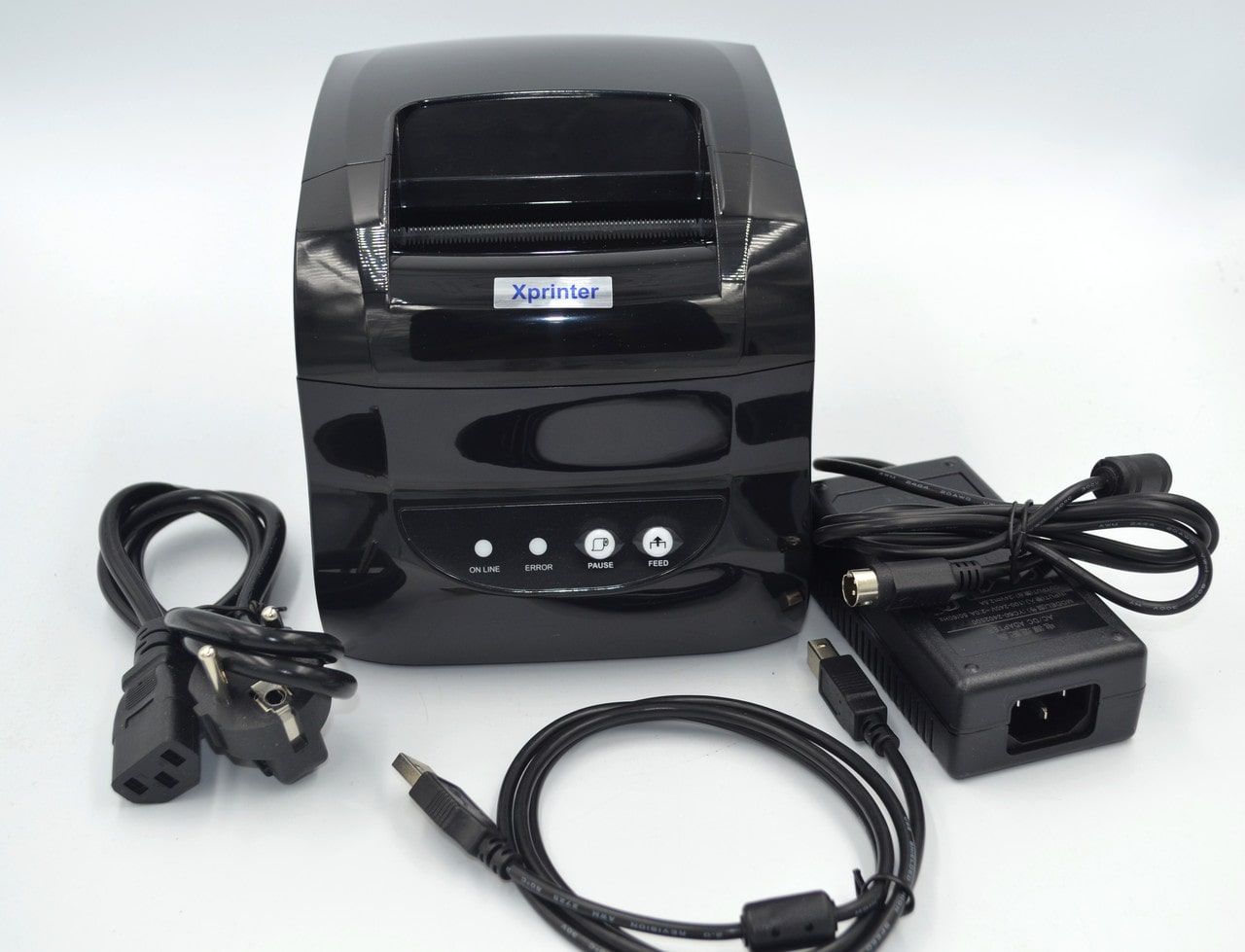 Принтер этикеток и чеков  XPrinter 365B USB 203dpi/диаметр бумаги до 100мм /127мм/сек, термо. 2 в 1 