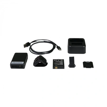  2D Сканер ШК кольцо MERTECH X21 SPP SR BLE Dongle P2D USB комплект-  QR Code, DataMatrix, черный  фото в интернет-магазине Бизнес РОСТ  - торговое оборудование.