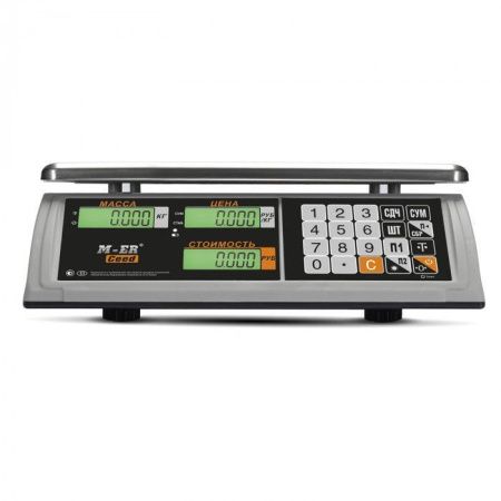  Весы торговые MERTECH M-ER 327 AC-15.2 "Ceed" LCD (325x230 мм, АКБ до 4 мес.) MERTECH фото в интернет-магазине Бизнес РОСТ  - торговое оборудование.