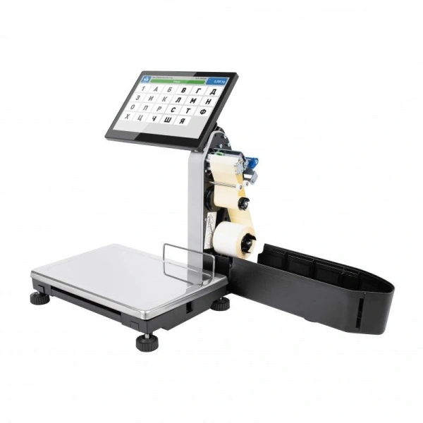 МАССА-К МК_15.2 SL1000(10) сенсорный. Весы с печатью этикеток. Самообслуж. Влагозащита. Ресурс 150км Масса-К - торговое оборудование.