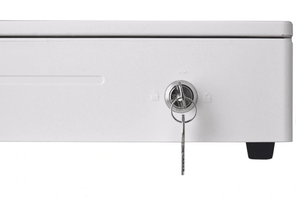 Денежный ящик SPACE 335R  автомат., 335х368х80,белый, малый SPACE - торговое оборудование.