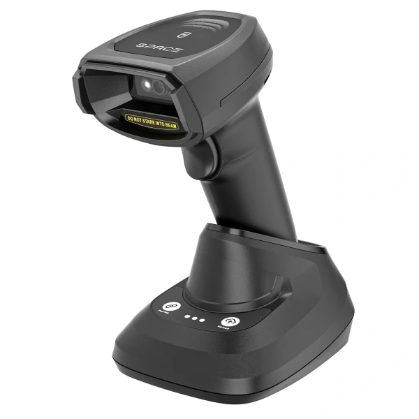 2D Сканер ШК SPACE X-2024RC-2D- BT экран беспроводной с подставкой QR Code, DataMatrix (+маркировка SPACE - торговое оборудование.