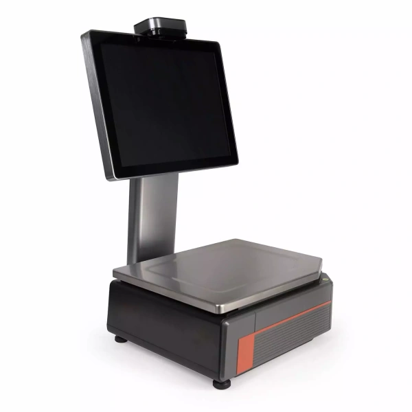 Весы с печатью этикеток M-ER 727 PM-15.2 (AI 15" Сенсорный, USB, Ethernet, Wi-Fi)  Автома. распознов MERTECH - торговое оборудование.