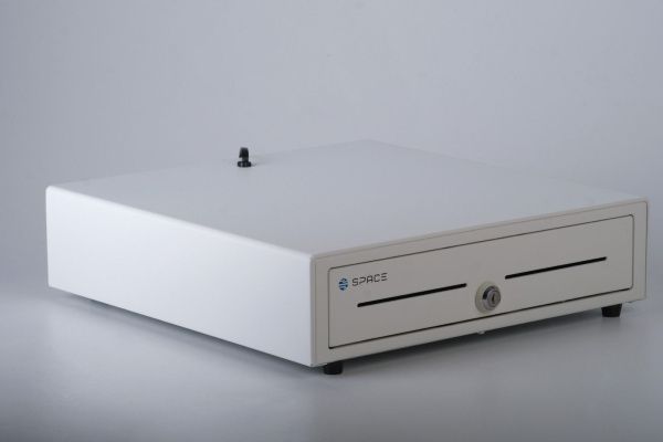  Денежный ящик SPACE 410K  автомат., 400*405*88, белый, большой SPACE фото в интернет-магазине Бизнес РОСТ  - торговое оборудование.