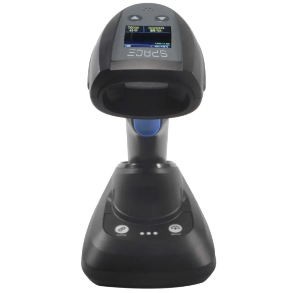 2D Сканер ШК SPACE X-2020RCS-BT экран  2D беспроводной с подставкой QR Code, DataMatrix (+маркировка SPACE - торговое оборудование.