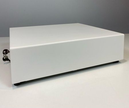  Денежный ящик Microinvest LB-330T ручной + PUSH., 335х368х80, белый, малый  фото в интернет-магазине Бизнес РОСТ  - торговое оборудование.