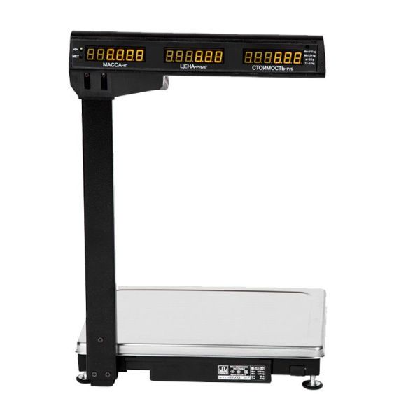 Весы электронные Масса-К МК-15.2-ТВ21(RU) (со стойкой) RS232(COM)+USB -для Микроинвест,1С Масса-К - торговое оборудование.
