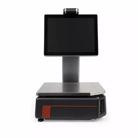  Весы с печатью этикеток M-ER 727 PM-32,5 (AI 15" Сенсорный, USB, Ethernet, Wi-Fi)  Автома. распознов MERTECH фото в интернет-магазине Бизнес РОСТ  - торговое оборудование.