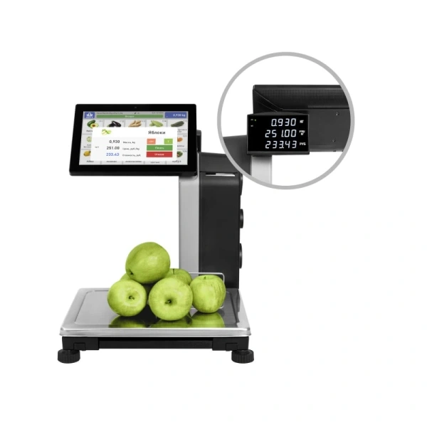 МАССА-К МК_15.2 S2L1000(10) сенсор. Весы с печатью этикеток. Самообслуж. Влагозащита. Ресурс 150км