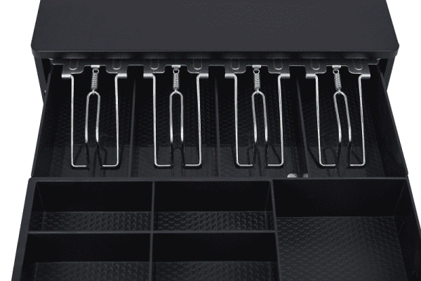 Денежный ящик SPACE 335MR  ручной + PUSH., 335х368х80, черный, малый  - торговое оборудование.