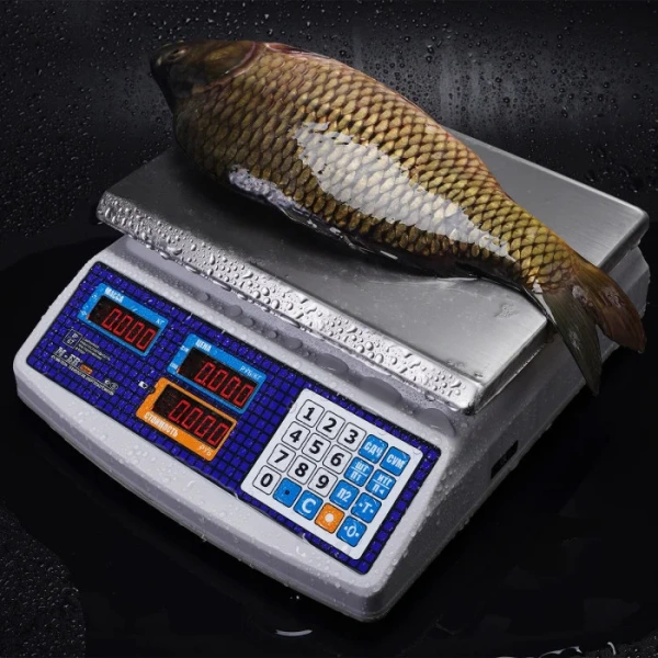 Весы торговые MERTECH M-ER 329 AC-15.2 IP68 "Fisher" LED (300х220 мм, АКБ до 4 мес.) MERTECH - торговое оборудование.