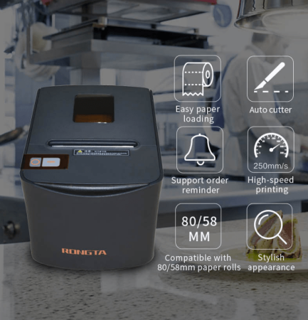  Принтер чеков Rongta RP-331С KZ USB+RS232+LAN 80 мм, 250 мм/с, 150 км, Автообрез 1,5 мл, ЛОГО  фото в интернет-магазине Бизнес РОСТ  - торговое оборудование.