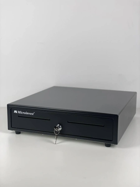 Денежный ящик Microinvest LB-410GT ручной + PUSH., 495х475х155, черный, большой  - торговое оборудование.