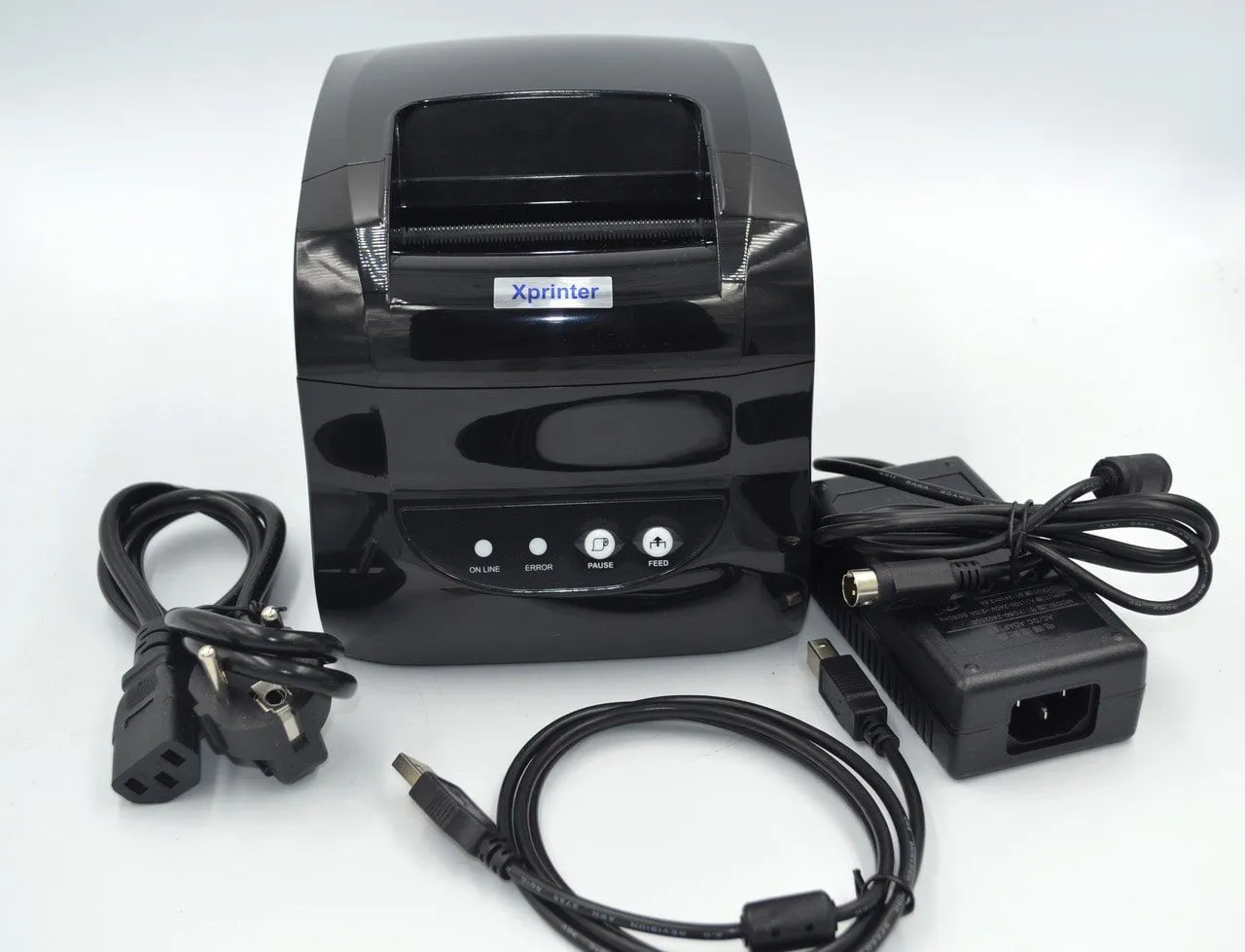 Принтер этикеток и чеков  XPrinter 365B USB 203dpi/диаметр бумаги до 100мм /127мм/сек, термо. 2 в 1 