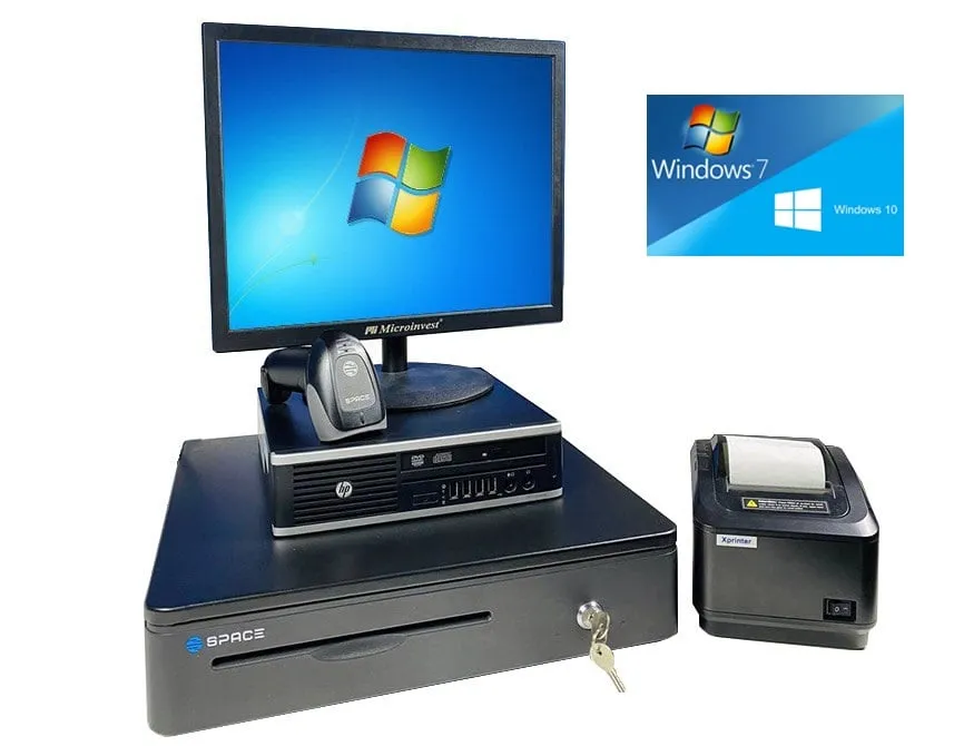 17"POS ПК Стандарт_80_ДЯ  Intel i5/4Gb DDR/ Win7/10/Чек.принт 80 мм/СканерШК 2D/ДЯ