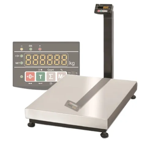 Весы напольные. Масса-К Торговые ТВ-M-300.2-А01/TB3. товарные Без интерфейсов. Платформа 800*600 Масса-К - торговое оборудование.