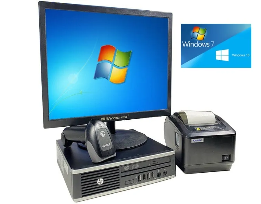 17" POS ПК Стандарт_80  Intel i5/4Gb DDR/ Win7/10/Чек.принт 80 мм/СканерШК 